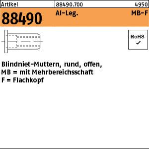 Mehrbereichsblindnietmu. Alu. FLAKO / 0, 5 - 6, 0 - Mehrbereichsblindnietm