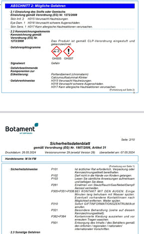 Botament M54 FM - Schnellestrich 25 kg