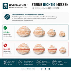 Schüttsteine / Gabionensteine - Sandstein - Körnung 100-300 mm