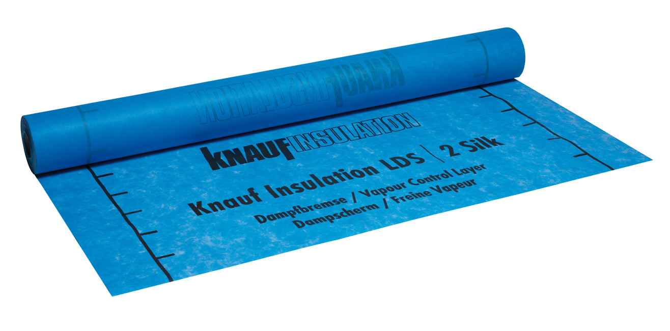 Knauf Insulation LDS 2 Silk - Diffusionshemmende Dampfbremsbahn - 75m²