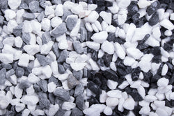 Edelsplitt - Mixed PANDA - Schneeweiß und Blackstone