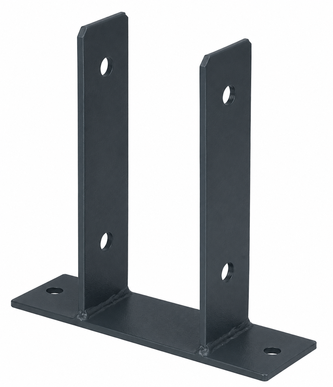 U-Pfostenträger Typ345 feuerverzinkt zum Aufschrauben 101x200mm