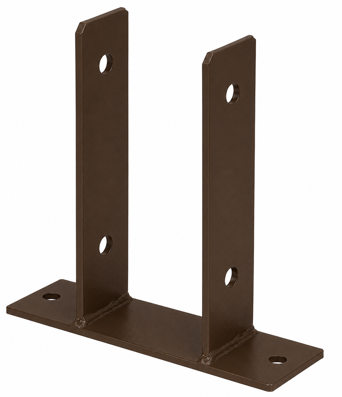 U-Pfostenträger Typ345 feuerverzinkt zum Aufschrauben 101x200mm