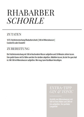 Rhabarberschorle