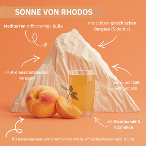 Sonne von Rhodos - Griechischer Bergtee mit Pfirsich