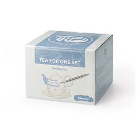 Tea for One Set "Moon", Steinzeug mit Goldauflage