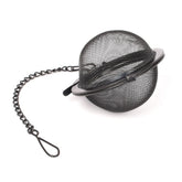 Tee-Ei "Ball", Edelstahl schwarz - verschiedene Größen