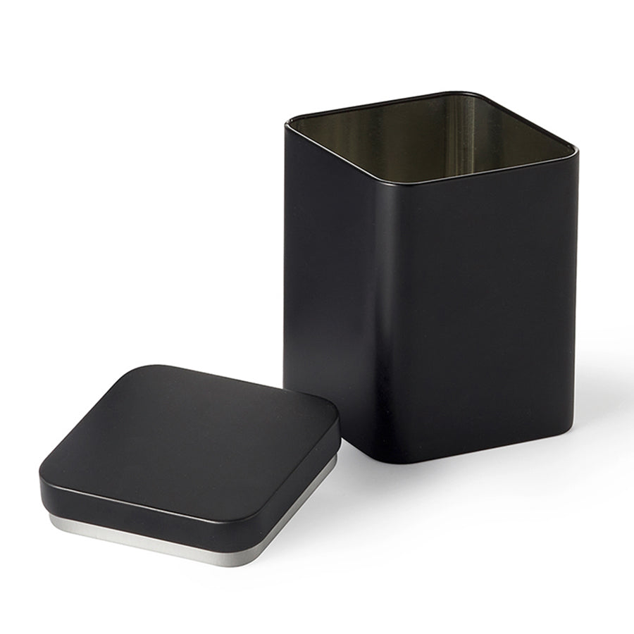 Teedose "schwarz" - matt, mit Stülpdeckel - 100g