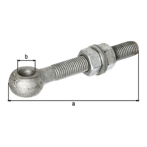 Augenschraube M20 x 150 mm feuerverzinkt – mit Zubehör