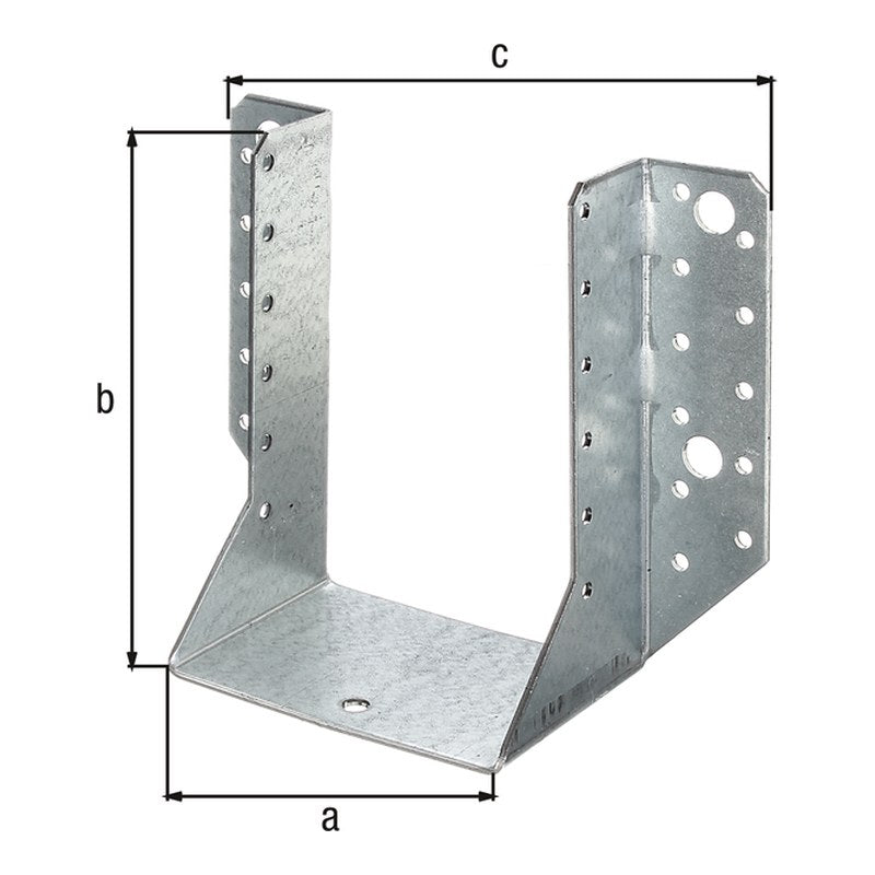 Balkenschuh Typ A 100 x 140 mm sendzimirverzinkt – 2 mm Stahl, CE nach ETA-08/0171