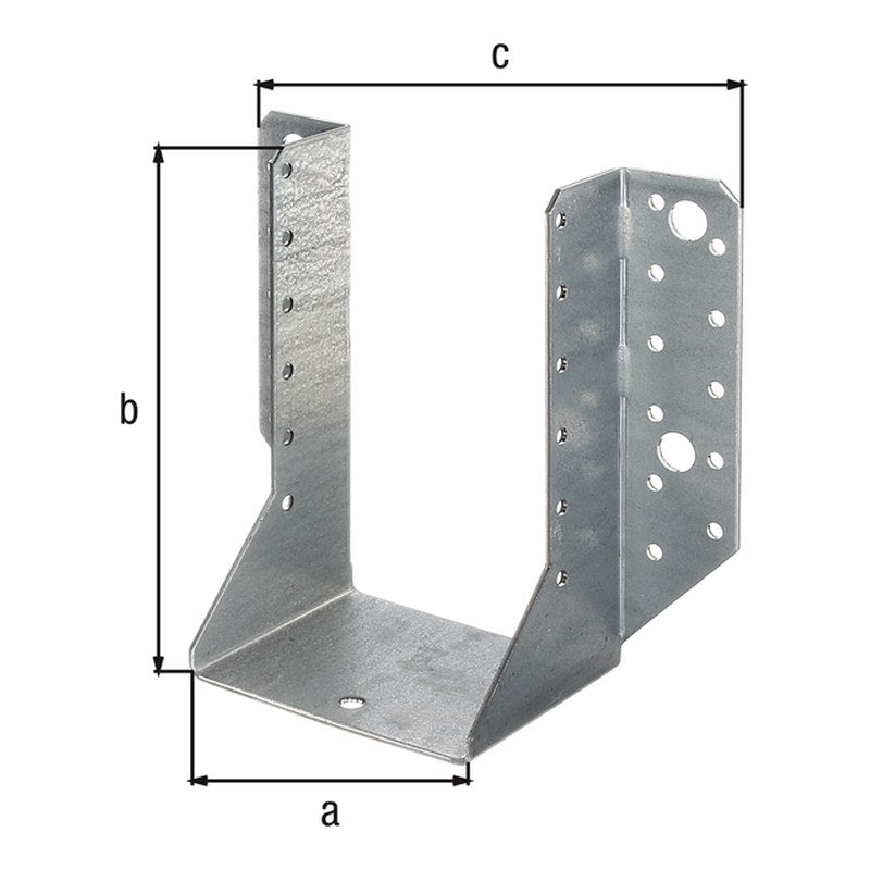 Balkenschuh Typ A 100 x 140 mm sendzimirverzinkt – 2 mm Stahl, CE nach ETA-08/0171