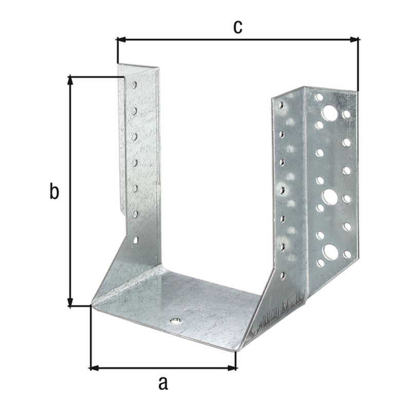 Balkenschuh Typ A 120 x 160 mm sendzimirverzinkt – 2 mm Stahl, CE nach ETA-08/0171