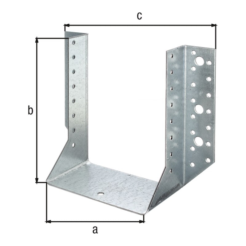Balkenschuh Typ A 140 x 180 mm sendzimirverzinkt – 2 mm Stahl, CE nach ETA-08/0171
