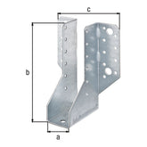 Balkenschuh Typ A 34 x 143 mm sendzimirverzinkt – 2 mm Stahl, CE nach ETA-08/0171