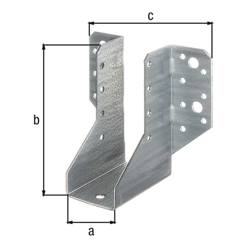 Balkenschuh Typ A 40 x 110 mm sendzimirverzinkt – 2 mm Stahl, CE nach ETA-08/0171