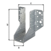 Balkenschuh Typ A 40 x 110 mm sendzimirverzinkt – 2 mm Stahl, CE nach ETA-08/0171