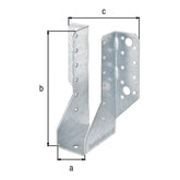 Balkenschuh Typ A 40 x 140 mm sendzimirverzinkt – 2 mm Stahl, CE nach ETA-08/0171