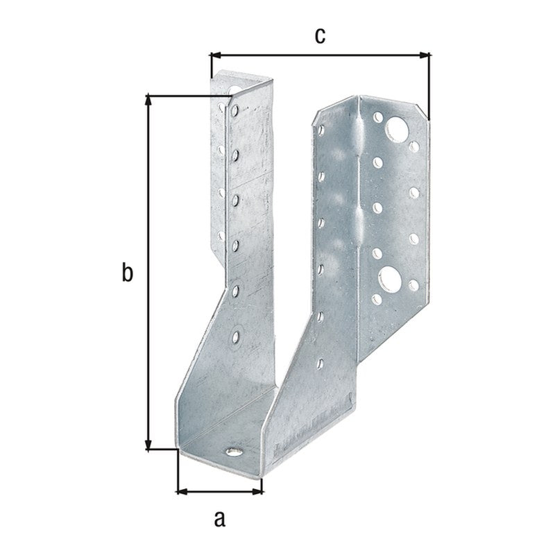 Balkenschuh Typ A 40 x 140 mm sendzimirverzinkt – 2 mm Stahl, CE nach ETA-08/0171