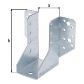 Balkenschuh Typ A 45 x 110 mm sendzimirverzinkt – 2 mm Stahl, CE nach ETA-08/0171