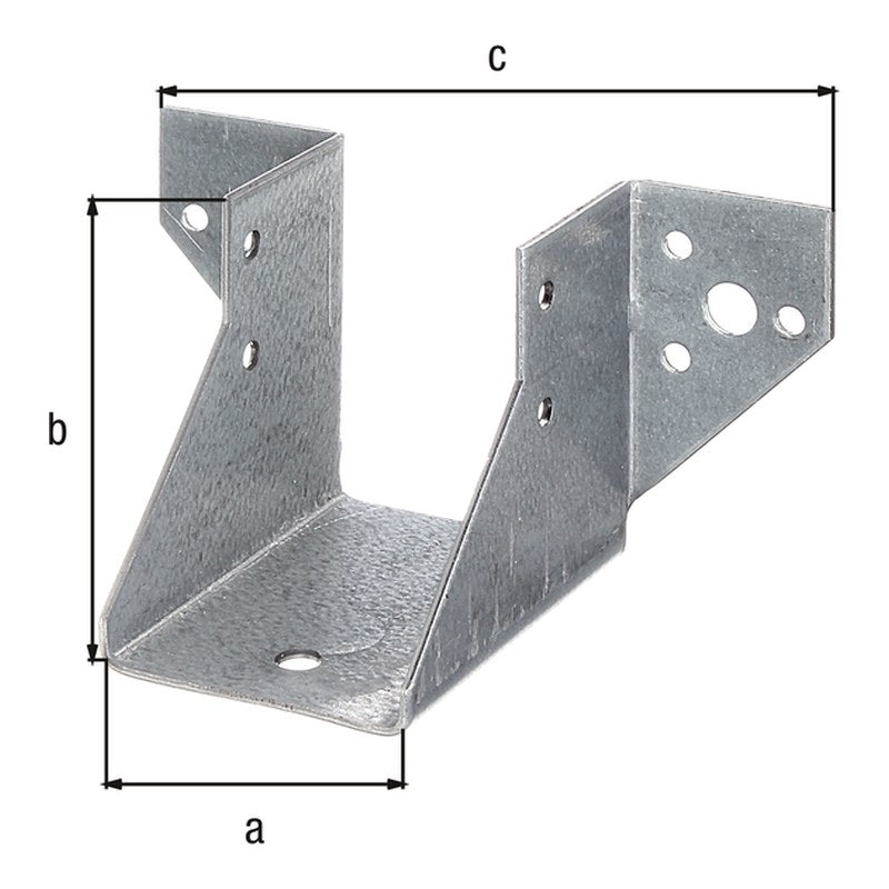 Balkenschuh Typ A 50 x 68 mm sendzimirverzinkt – 2 mm Stahl, CE nach ETA-08/0171