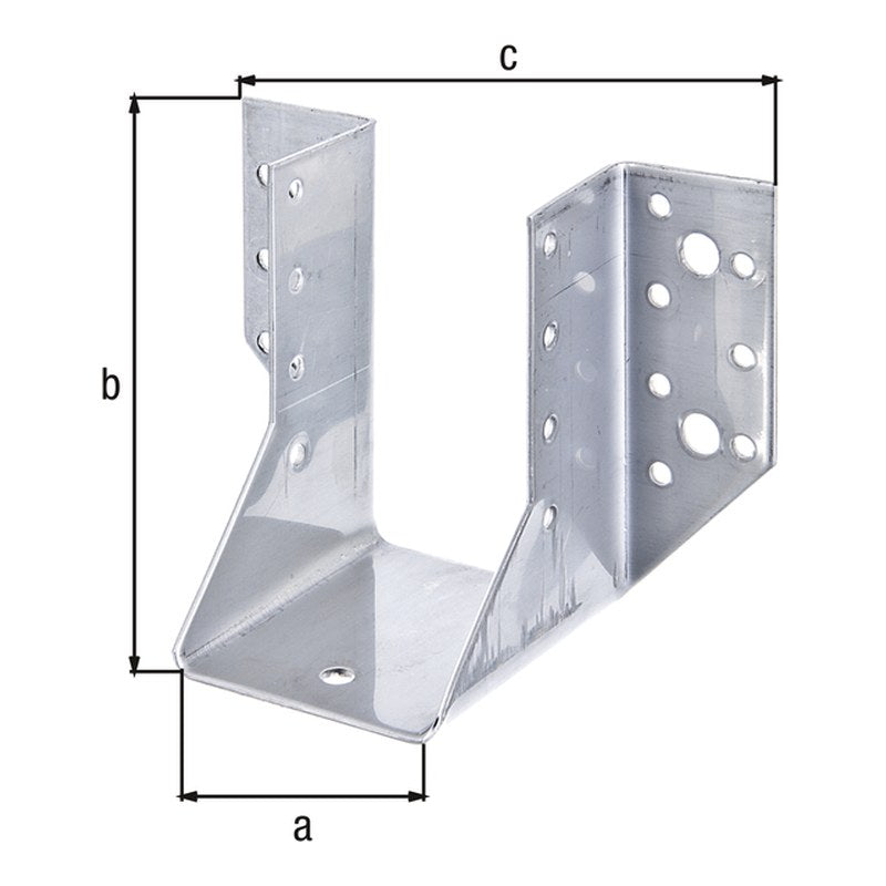Balkenschuh Typ A 60 x 100 mm Edelstahl – 2 mm stark, CE nach ETA-08/0171