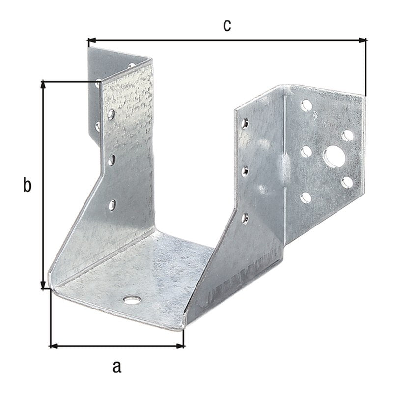 Balkenschuh Typ A 60 x 80 mm sendzimirverzinkt – 2 mm Stahl, CE nach ETA-08/0171