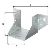 Balkenschuh Typ A 64 x 65 mm sendzimirverzinkt – 2 mm Stahl, CE nach ETA-08/0171