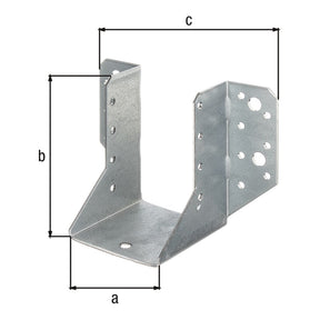 Balkenschuh Typ A 64 x 98 mm sendzimirverzinkt – 2 mm Stahl, CE nach ETA-08/0171