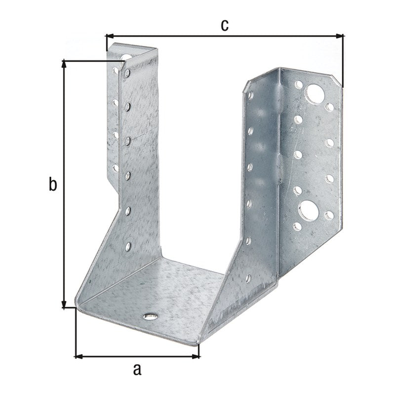 Balkenschuh Typ A 70 x 125 mm sendzimirverzinkt – 2 mm Stahl, CE nach ETA-08/0171