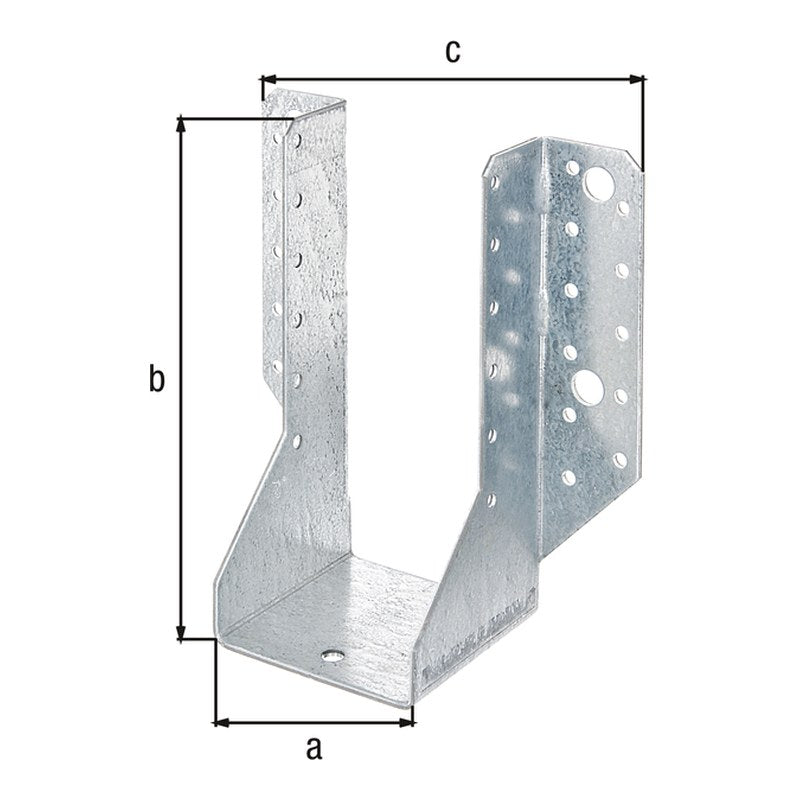 Balkenschuh Typ A 70 x 155 mm sendzimirverzinkt – 2 mm Stahl, CE nach ETA-08/0171
