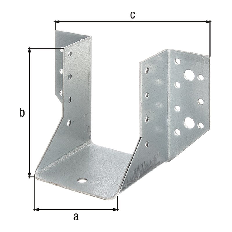 Balkenschuh Typ A 70 x 95 mm sendzimirverzinkt – 2 mm Stahl, CE nach ETA-08/0171