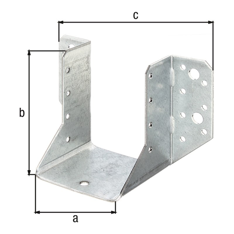 Balkenschuh Typ A 76 x 90 mm sendzimirverzinkt – 2 mm Stahl, CE nach ETA-08/0171
