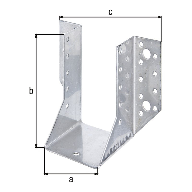 Balkenschuh Typ A 80 x 120 mm Edelstahl – 2 mm stark, CE nach ETA-08/0171