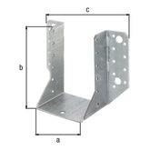 Balkenschuh Typ A 80 x 120 mm sendzimirverzinkt – 2 mm Stahl, CE nach ETA-08/0171