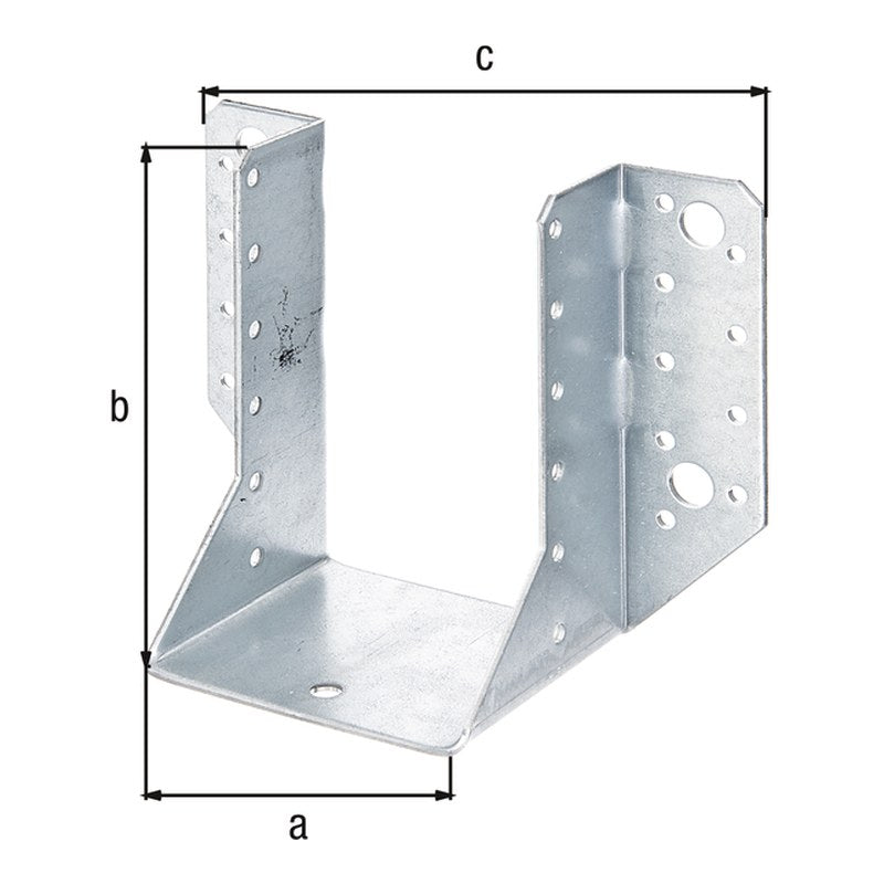 Balkenschuh Typ A 80 x 120 mm sendzimirverzinkt – 2 mm Stahl, CE nach ETA-08/0171