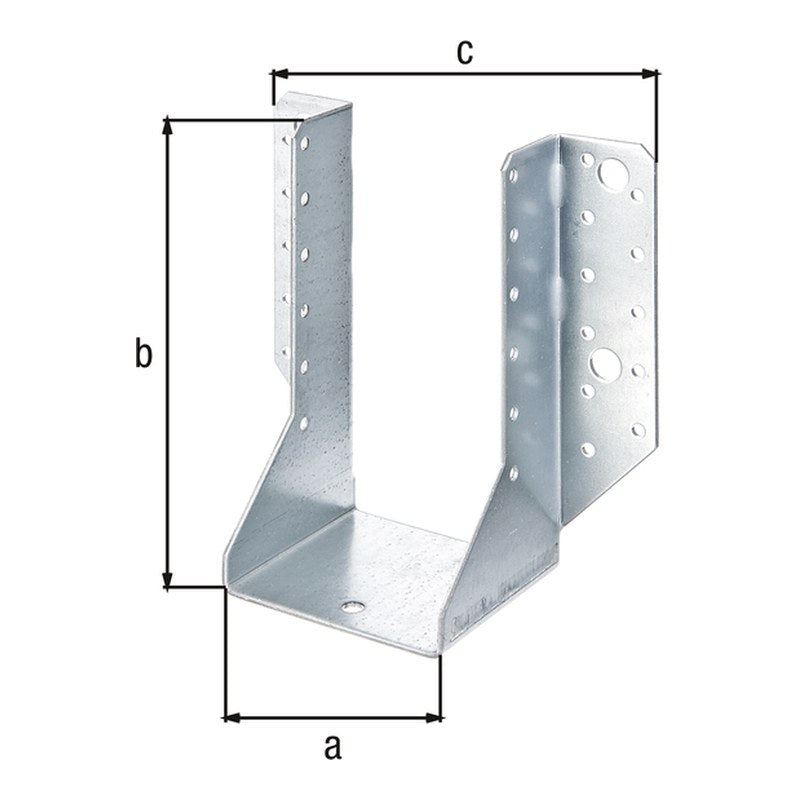 Balkenschuh Typ A 80 x 150 mm sendzimirverzinkt – 2 mm Stahl, CE nach ETA-08/0171