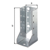 Balkenschuh Typ B 40 x 110 mm sendzimirverzinkt – 2 mm Stahl, CE nach ETA-08/0171
