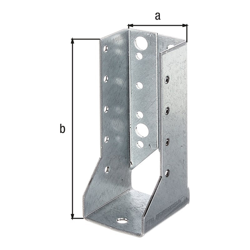 Balkenschuh Typ B 40 x 110 mm sendzimirverzinkt – 2 mm Stahl, CE nach ETA-08/0171