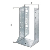 Balkenschuh Typ B 64 x 128 mm sendzimirverzinkt – 2 mm Stahl, CE nach ETA-08/0171