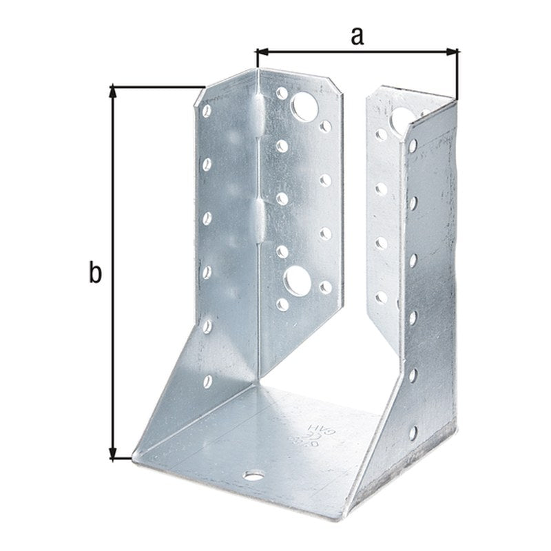 Balkenschuh Typ B 80 x 120 mm sendzimirverzinkt – 2 mm Stahl, CE nach ETA-08/0171