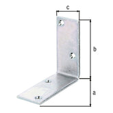 Balkenwinkel 100 x 100 x 40 mm gelb verzinkt – breit gleichschenklig, Materialstärke 4,0 mm