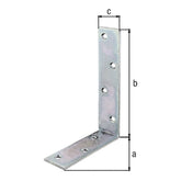 Balkenwinkel 120 x 180 x 40 mm verzinkt – ungleichschenklig, Materialstärke 4,0 mm