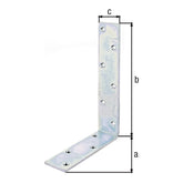 Balkenwinkel 160 x 240 x 50 mm verzinkt – ungleichschenklig, Materialstärke 5,0 mm