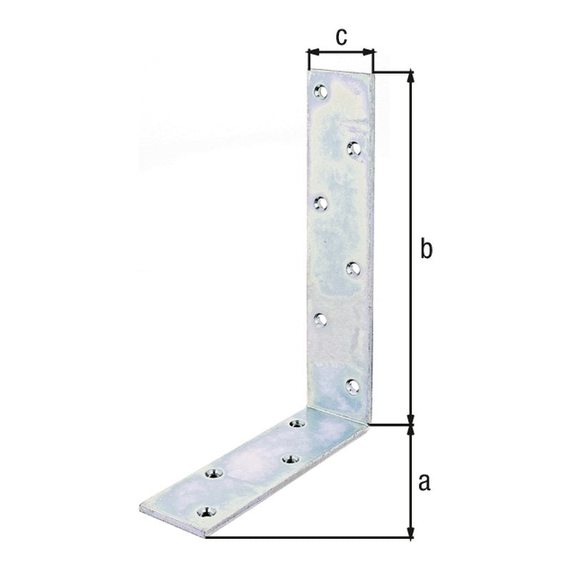 Balkenwinkel 160 x 240 x 50 mm verzinkt – ungleichschenklig, Materialstärke 5,0 mm