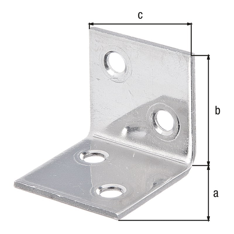 Breitwinkel 30 x 30 x 30 mm Edelstahl – gleichschenklig, Materialstärke 2,0 mm