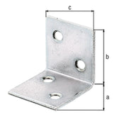Breitwinkel 30 x 30 x 30 mm sendzimirverzinkt – gleichschenklig, Materialstärke 2,0 mm