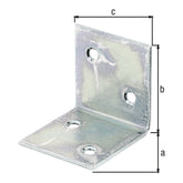 Breitwinkel 40 x 40 x 40 mm sendzimirverzinkt – gleichschenklig, Materialstärke 2,0 mm