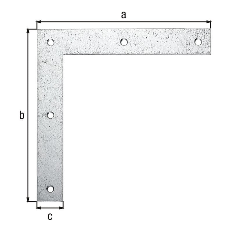 Eckwinkel 120 x 120 x 20 mm sendzimirverzinkt – Materialstärke 1,50 mm