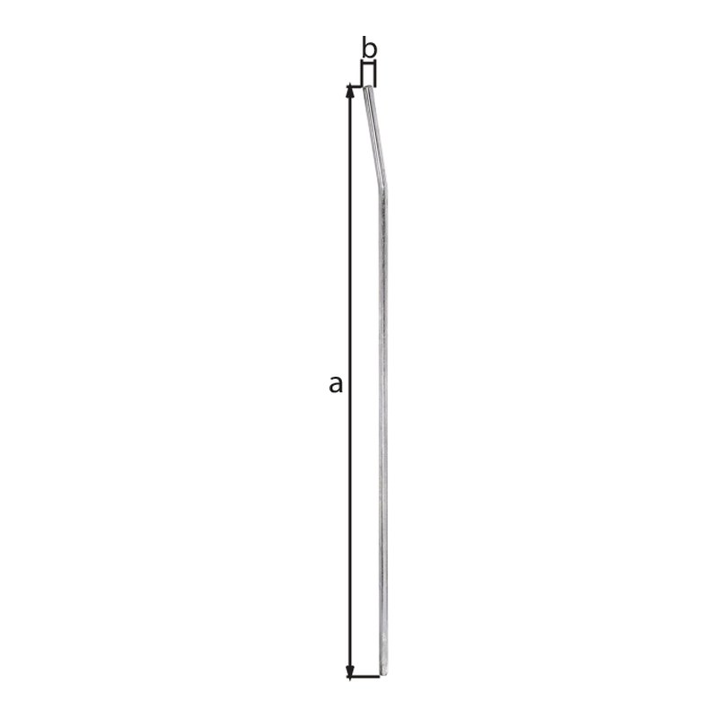 Einschraub-Werkzeug 950 mm gelb verzinkt – Ø 15 mm, für alle Einschraub-Bodenhülsen