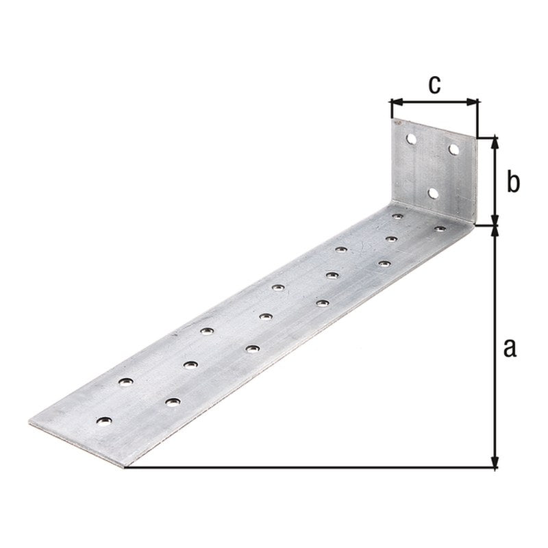 Flachstahl-Betonanker 205 x 40 x 40 mm sendzimirverzinkt – zum Einbetonieren, CE nach ETA-08/0165
